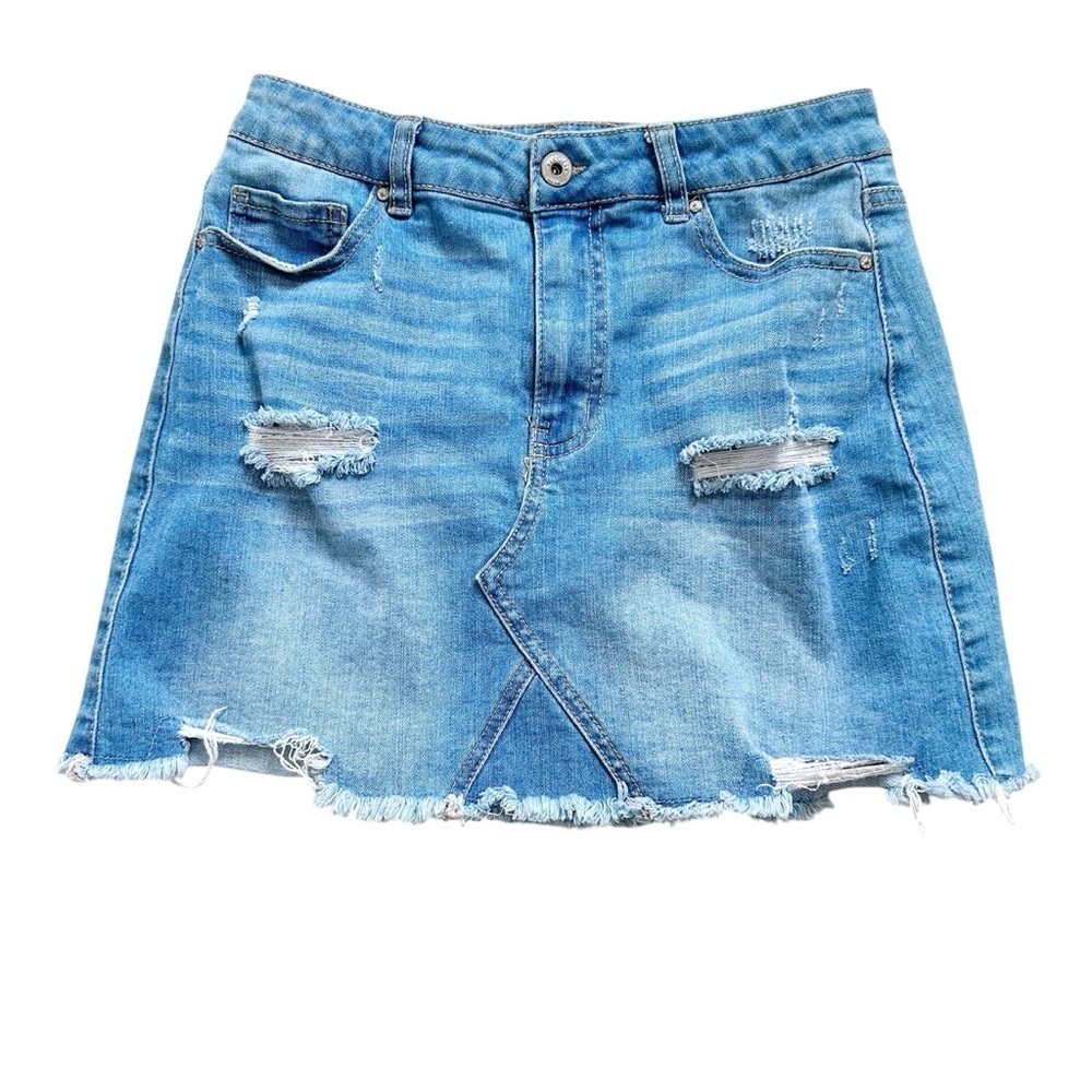 Wax Jeans Los Angelas Blue Denim Skirt with Stretch Bundle & Save